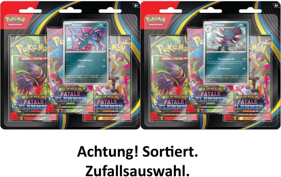 1x Mega Phantasmal flames 3 Booster Packs - ENGLISH