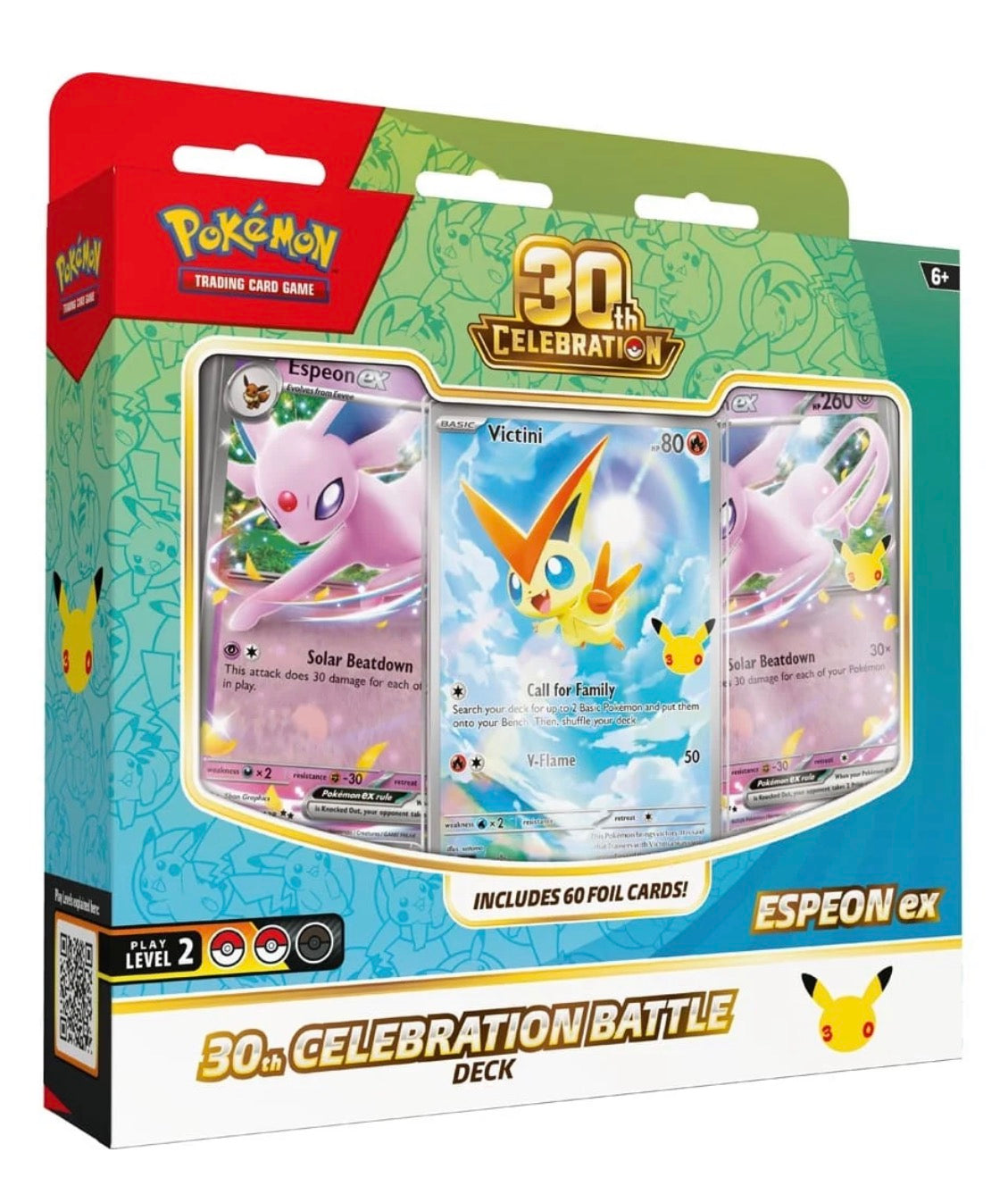Pre-order 1x Pokemon 30th anniversary Espeon BATTLE DECK - ENGLISH