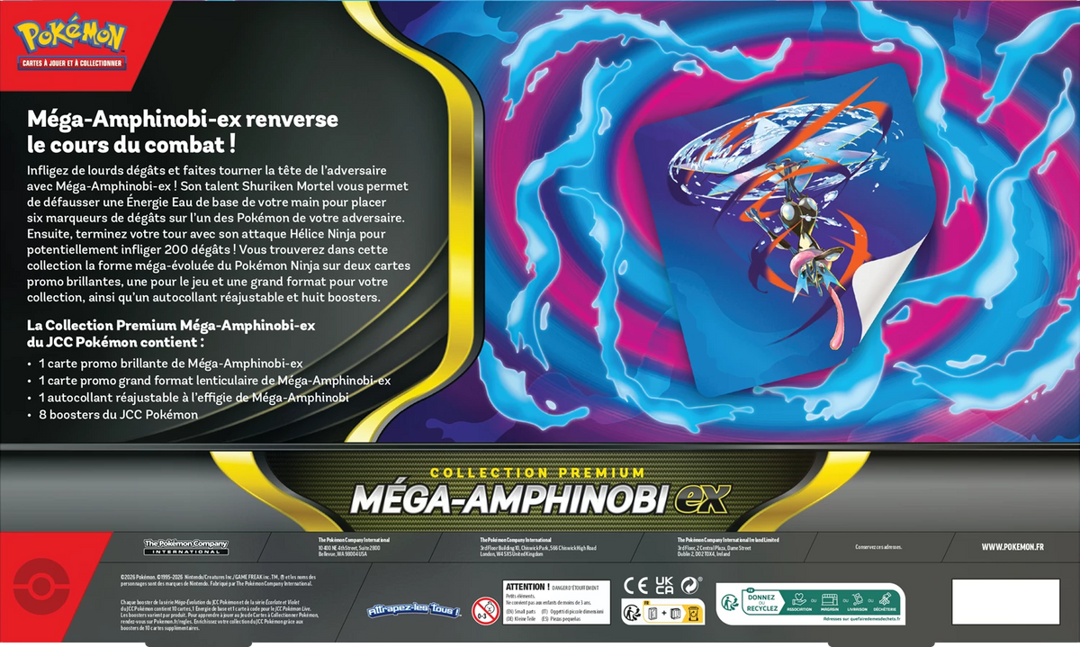 PRE-ORDER: POKÉMON MEGA EVOLUTION: MEGA GRENINJA EX PREMIUM COLLECTION -EN-