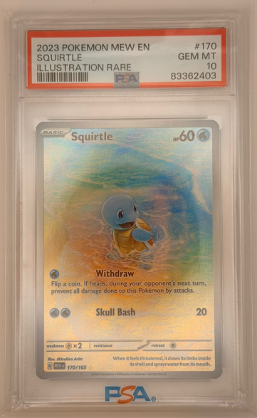 Pokemon 151 - Squirtle 170 PSA 10