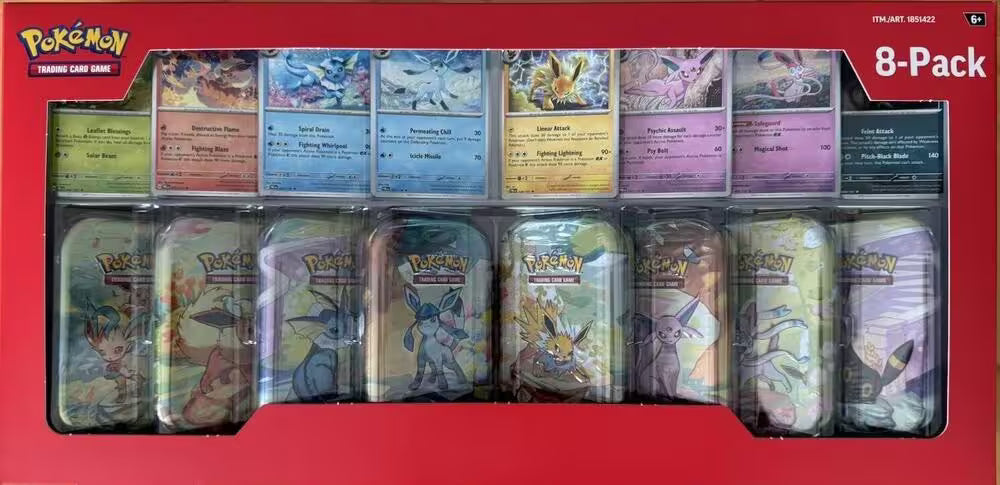 Costco Prismatic Evolutions 8-Pack Mini Tins - Pokémon TCG - EN