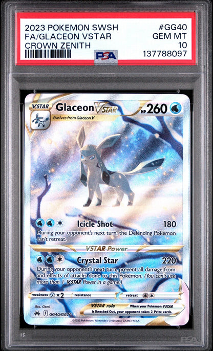 Glaceon Vstar PSA 10