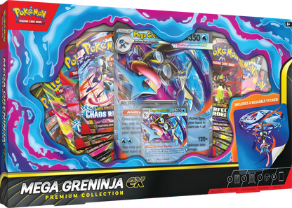 PRE-ORDER: POKÉMON MEGA EVOLUTION: MEGA GRENINJA EX PREMIUM COLLECTION -EN-