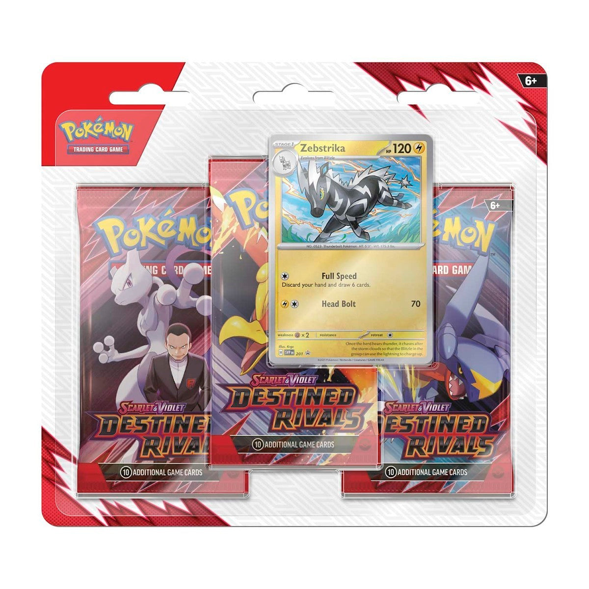 Destined Rivals 3 Booster Packs RANDOM Promo Card - ENGLISH