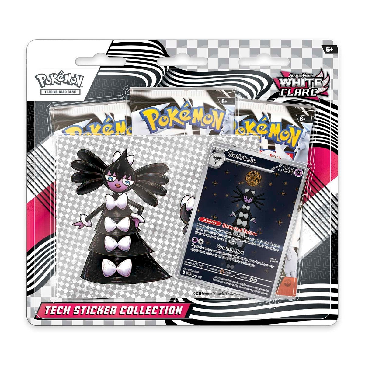 White Flare Tech Sticker Collection - ENGLISH