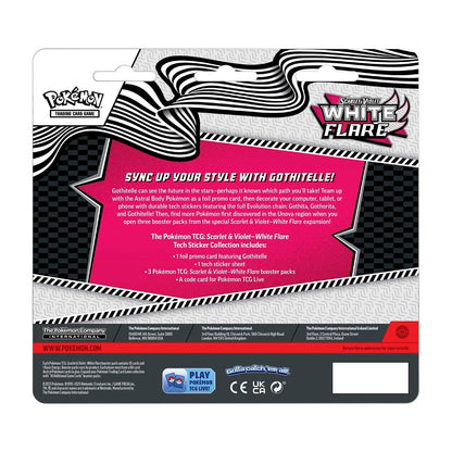 White Flare Tech Sticker Collection - ENGLISH