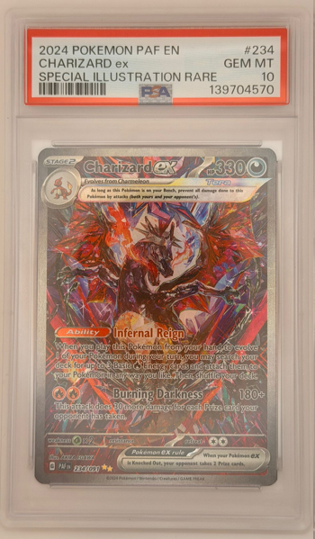 Pokemon SV Paldean fates - Charizard EX 234 PSA 10