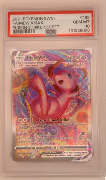 Pokemon SWSH Fusion Strike - Mew Vmax 269 PSA 10